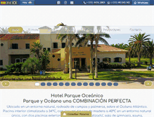 Tablet Screenshot of hotelparqueoceanico.com.uy